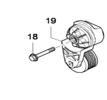 DYNAPAC engine belt tensioner part number D966684600