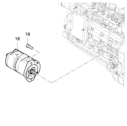 DYNAPAC paver accessories engine dual gear pump part number 4812026535