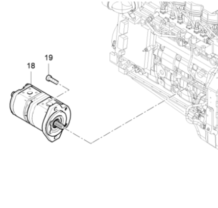DYNAPAC paving machine accessories dual gear pump part number 4812036354