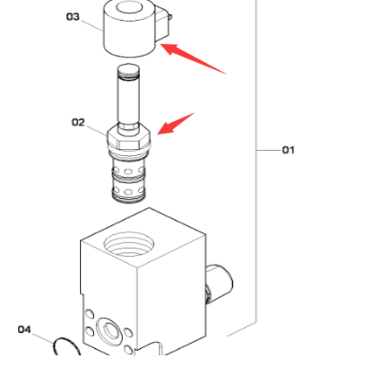DYNAPAC paver accessories scraper solenoid valve coil part number 4812036185