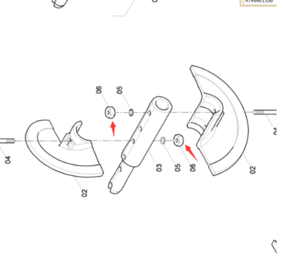 DYNAPAC Blade Nut Part Number 4749901556