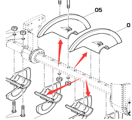 DYNAPAC Mixing Blade Part Number 4738000979