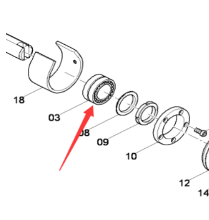 DYNAPAC hanger bearing part number D935225782