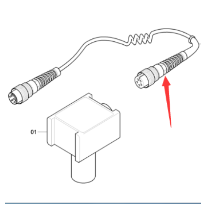 DYNAPAC Paver Accessories Ultrasonic Level Line Part Number 4812037830
