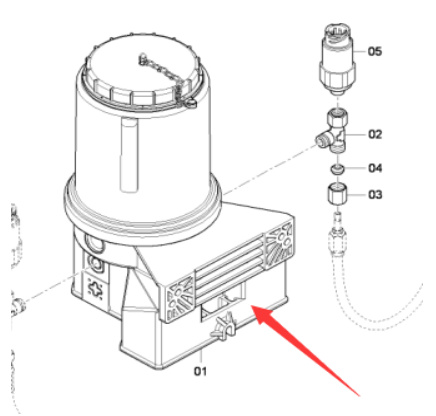 DYNAPAC paver accessories butter pump part number 4812037777