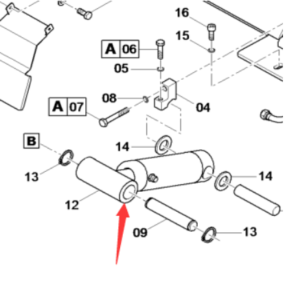 DYNAPAC Hopper Pushing Oil Cylinder Part Number 4812025977
