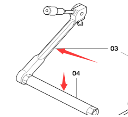 DYNAPAC paver leveling instrument sliding rod part number D900620525