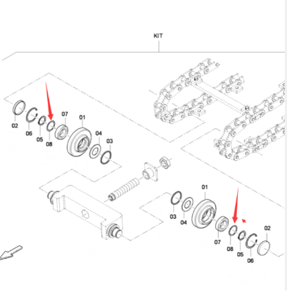 DYNAPAC Guide Wheel Bearing Adjusting Shim Part Number D932100963