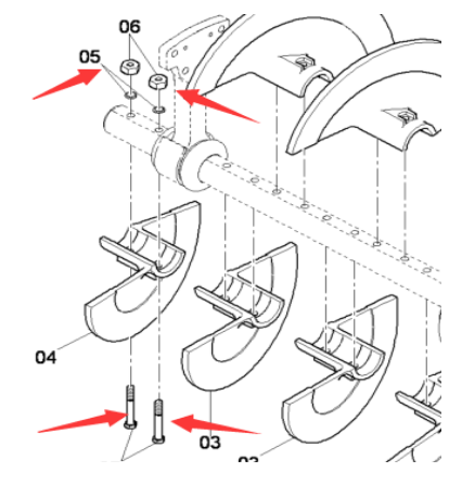 DYNAPAC Paver Spiral Blade Bolt Part Number 4700500199