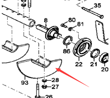 DYNAPAC paver accessory spiral blade part number 38000763