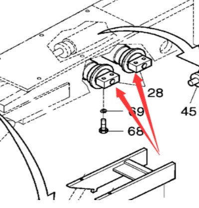 DYNAPAC F182C/S Roller Part Number 493002280