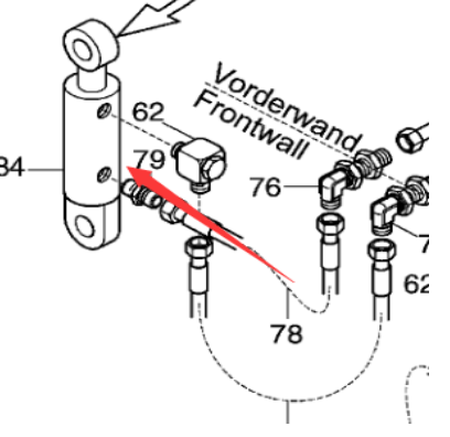 DYNAPAC Hopper Cylinder Part Number 75808800