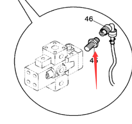 Paver walking speed sensor part number 977473252