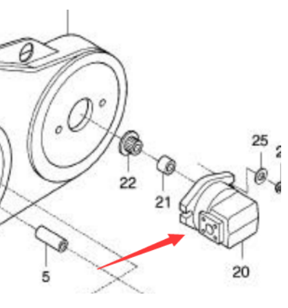 Paver accessories hydraulic pump part number 967105453