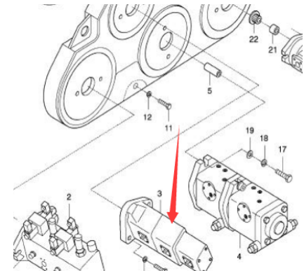 Hydraulic pump part number 967190134