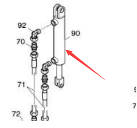 Spares for paver lifting cylinder Part number 990195500
