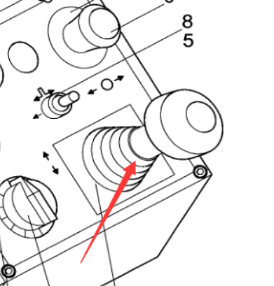 Paver travel control handle part number 977517717