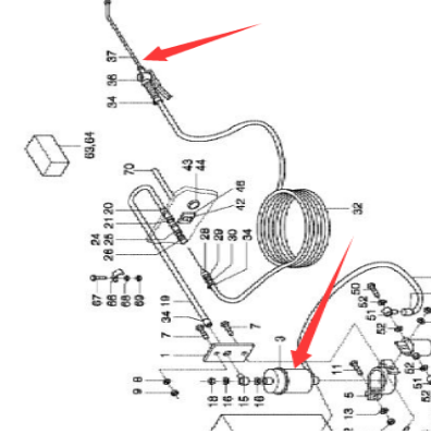 摊铺机配件清洁柴油泵零件号967312011