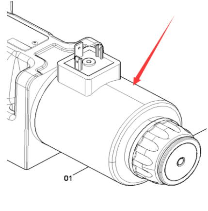 摊铺机刮板马达电磁阀线圈零件号4812008915