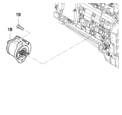 Paver accessories engine gear pump part number 4812036352