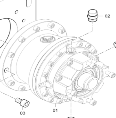 SD2550CS spiral motor reducer part number 4812027557