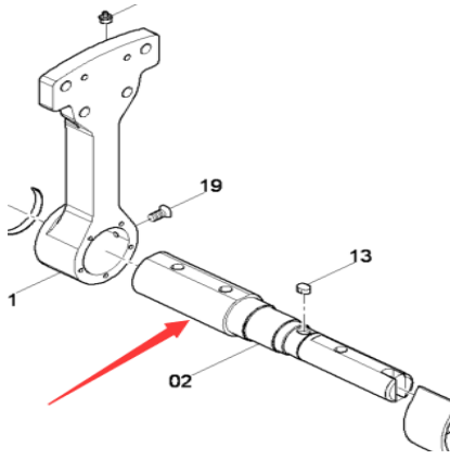 Host hanger spiral shaft part number 4812026734