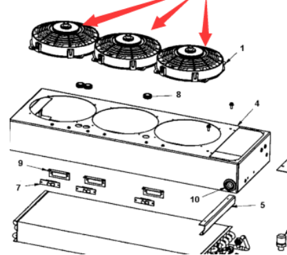 Air conditioning radiator fan part number 950372