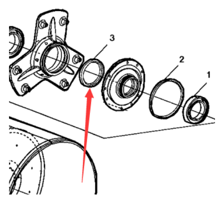 Steel drum vibration oil seal part number 4700791426