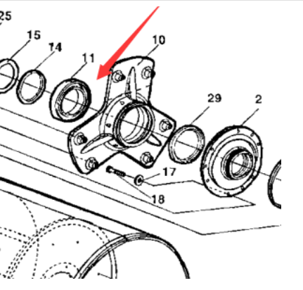 Steel wheel bearing part number 4700111018