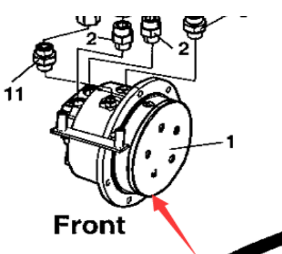 Roller accessories maintenance, walking motor part number 387270