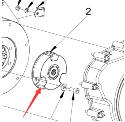 Roller accessory CC900 flywheel coupling part number 4812121045