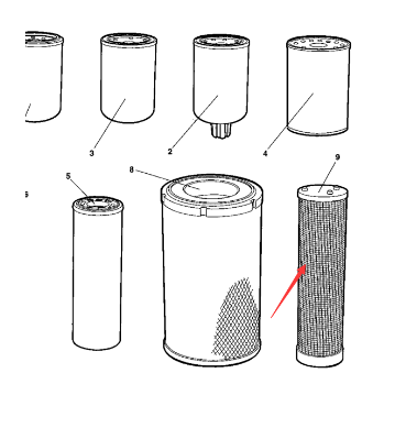 Air filter outer core part number 908451