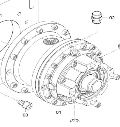 Spiral motor reducer part number 4812027556