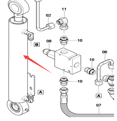 Roof oil cylinder part number/4812009912