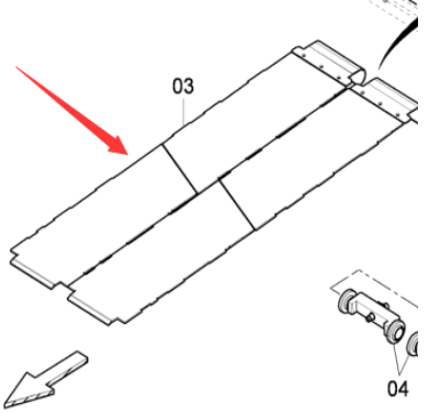 Material conveying bottom plate repair kit manufacturer part number/4812027441
