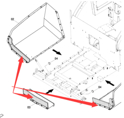 Hopper rubber stopper repair kit part number/4812027429