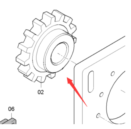 Spiral upper sprocket part number/4812034818