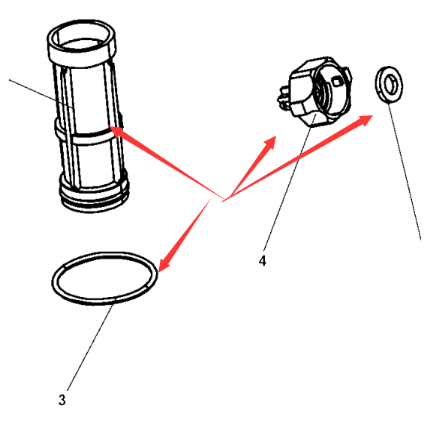 Spray nozzle repair kit part number/4812155698