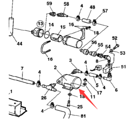 Sprinkler pump part number/4700383697