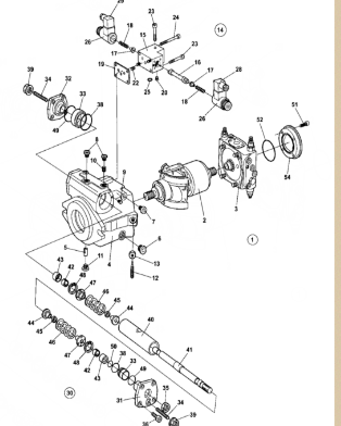 CA610D roller vibration pump part number/393695