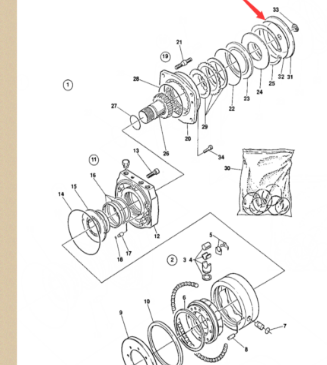 Rear cover sealing ring part number/4700938209