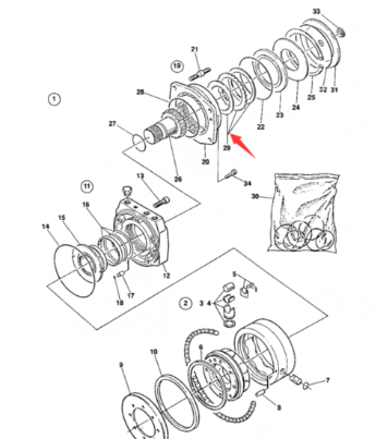 Brake pad repair kit part number/4700902840