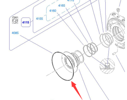 Fluid sealing ring part number/4700902826