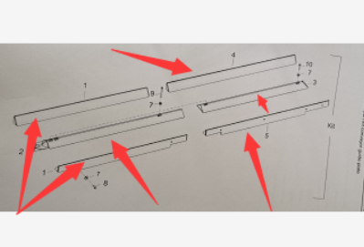 Scraper chain protection repair kit part number/4812270355
