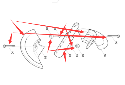 320MM spiral shaft repair kit right part number/4720000816