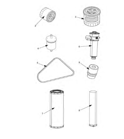 1000 hour maintenance package part number/120001
