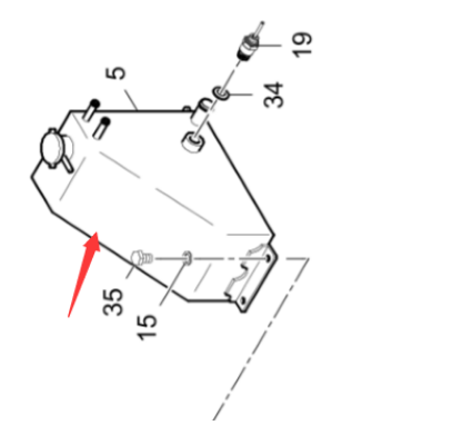 Engine auxiliary water tank part number 4812030811