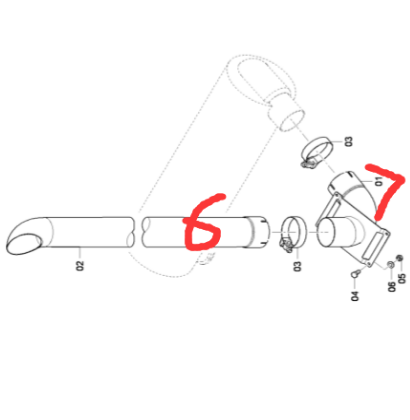 Silencer repair kit part number 2530001