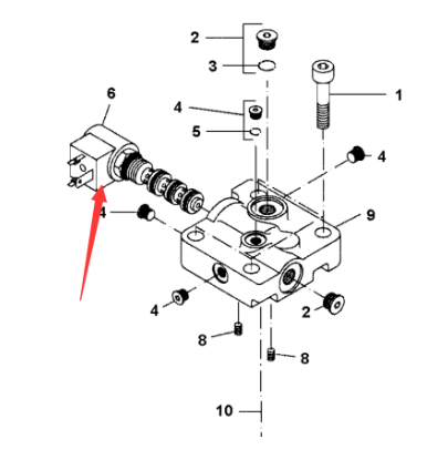 Travel solenoid valve part number 908435