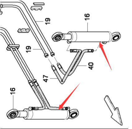 Hopper cylinder part number 4812045941